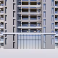 Modern High Rise Residential Towers With Glass Facade And Contemporary Urban Design