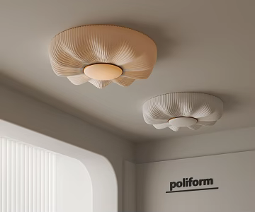 Cream wind ceiling lamp bedroom ceiling lamp 3d model