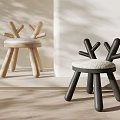 Unique Modern Kids Chair With Branch Like Backrest And Comfortable Seat Cushion