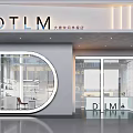 Modern Beauty and Hair Salon Interior With Reception Area Display Shelves and Lighting