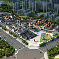 New Chinese Commercial Street Commercial 3d model