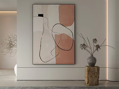 Modern painting. 3d model