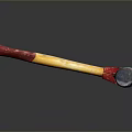 Hammer Warhammer Cartoon Hammer Magic Hammer Thor's Hammer Ancient Weapons Cold Weapons Medieval Items 3d model