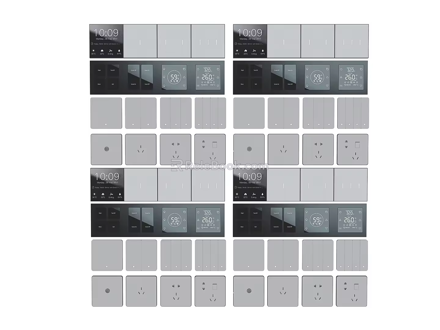 Hardware switch panel 3d model