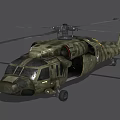 Military Camouflage Helicopter Exterior Design With Rotors And Cockpit Details