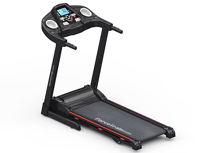 SpeedMaster Treadmill With Digital Display Control Panel And Black Running Belt 3d model