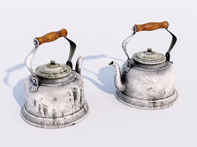 Modern Kettle Old Kettle Old Things 3d model