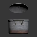 Metal Cooking Pot With Lid And Two Handles For Home Kitchen Use