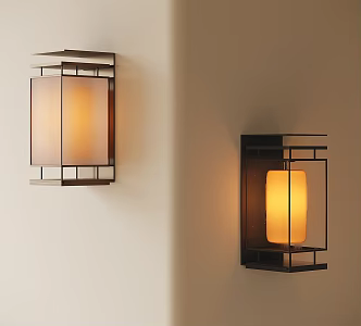 New Chinese Wall Lamp 3d model