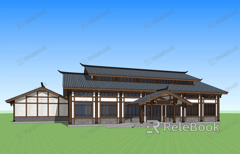 New Chinese Ancient Building model