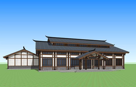 New Chinese Ancient Building 3d model