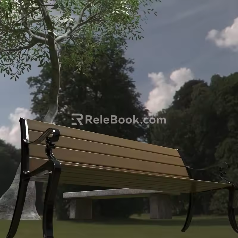 Park Bench 3d model