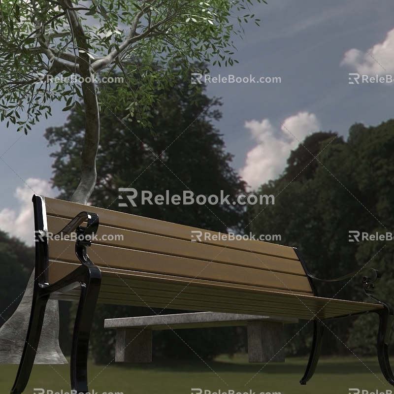 Park Bench 3d model