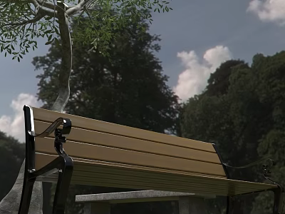 Park Bench 3d model
