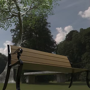 Park Bench 3d model