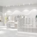 Minasu Modern Fashion Clothing Store With Mannequins Hanging Clothes And Green Plants