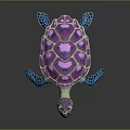 Turtle Cartoon Turtle Snapping Turtle Chickbill Turtle Reptile Cold Blooded Animal Reptile Class 3d model