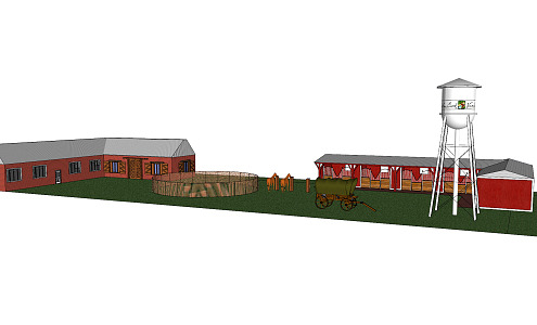 The Modern Farm 3d model