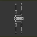Industrial Robotic Mechanical Device With Jointed Arms And Metal Components