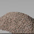 Wood Stone Chips Pile With Natural Texture And Fine Granular Material