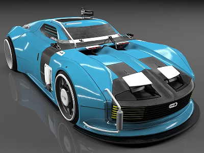 Future car sedan sports car 3d model