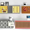 Cashier desk bar reception desk front desk 3d model