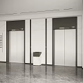 Modern Elevator Hall Elevator 3d model