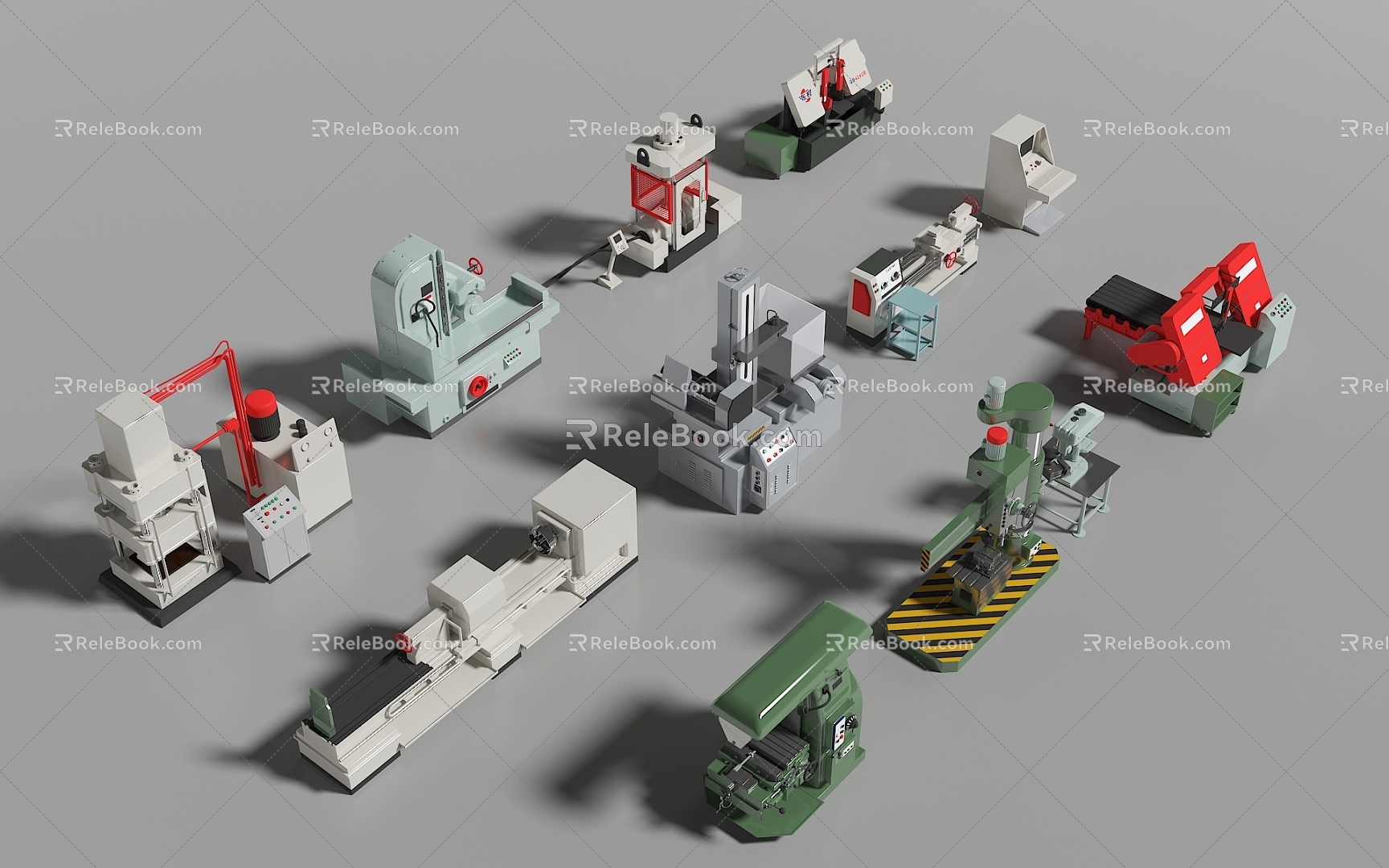 modern industrial equipment plant equipment 3d model