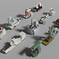 modern industrial equipment plant equipment 3d model