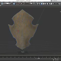 Ancient Golden Ornate Shield With Intricate Carvings And Decorative Design