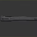 Detailed Showcase Of Vintage Black Metal Pistol With Textured Grip And Classic Design