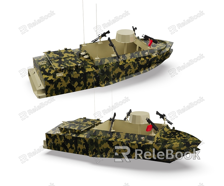 Modern Speedboat Military Speedboat model