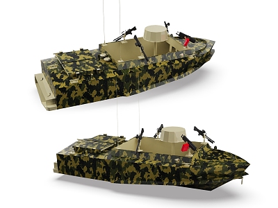 Modern Speedboat Military Speedboat model