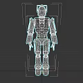 Game Movie Character Robot 3D Model With Mechanical Armored Body And Standing Pose