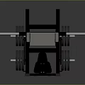 Professional Weight Bench With Barbell And Weight Plates For Home Gym Use