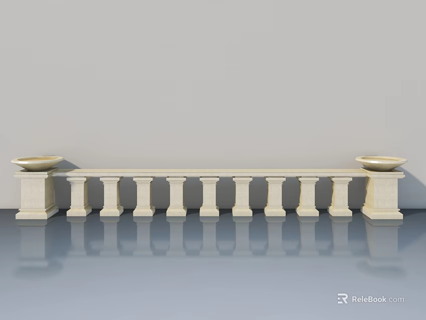 White Hinged Door With Classic Panel Design For Home Interior Decoration 3d model