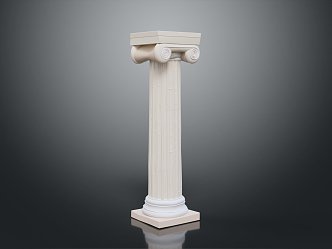 Jane European Roman Column Classical Stone Column Stone Column Stone Column 3d model