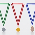 Medals Olympic Medals Gold Medals Silver Bronze Olympic Gold Medals Olympic Medals 3d model