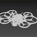 Modern Black Hexacopter Drone Design With Sleek Body And Rotors