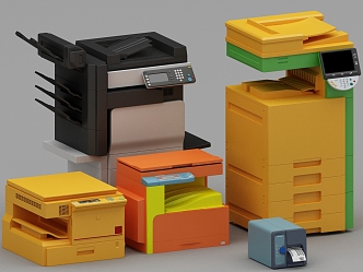 Modern Printers 3d model