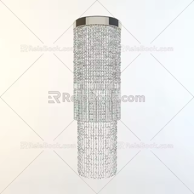 Crystal ceiling lamp 3d model