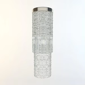 Crystal ceiling lamp 3d model