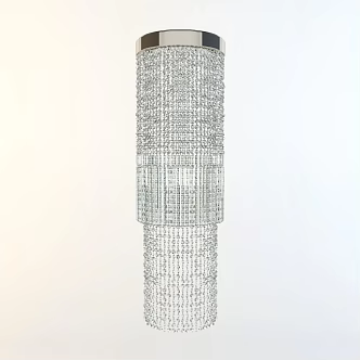 Crystal ceiling lamp 3d model