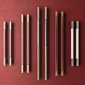 Different Designed Door Handles Showcased On Red Background With Various Styles