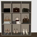 Stylish Leather Bags And Suitcases Display On Shelves With Various Designs And Colorful Details
