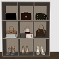 Bags, bags, handbags, satchels, women's leather bags, shoes, high heels 3d model