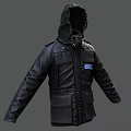 LAPD Police Black Uniform Jacket With Tactical Design And Official Badge