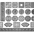 new chinese style openwork window openwork window grilles pane 3d model