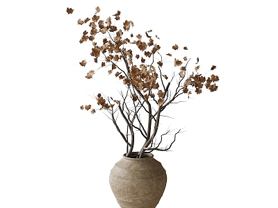 Quiet Wind Vase Flower Art model