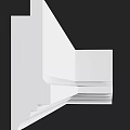 Elegant White Decorative Gypsum Moulding With Architectural Detail For Interior Wall